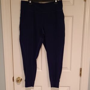 Zella Navy High-Rise Track Joggers